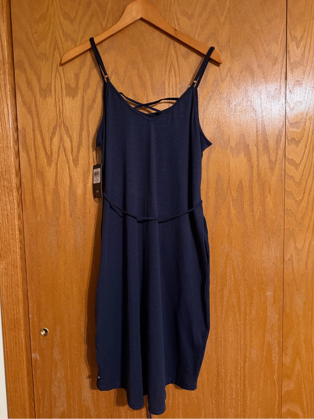Mountain Hardwear Navy Strappy Midi Dress